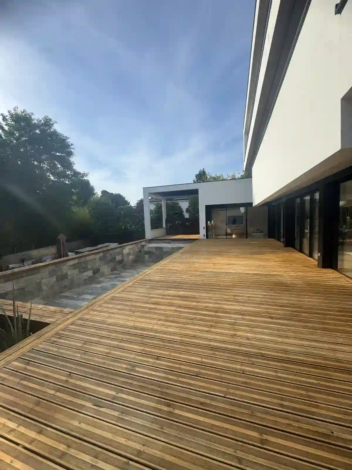 Après — Terrasse bois — dégrisage & saturation